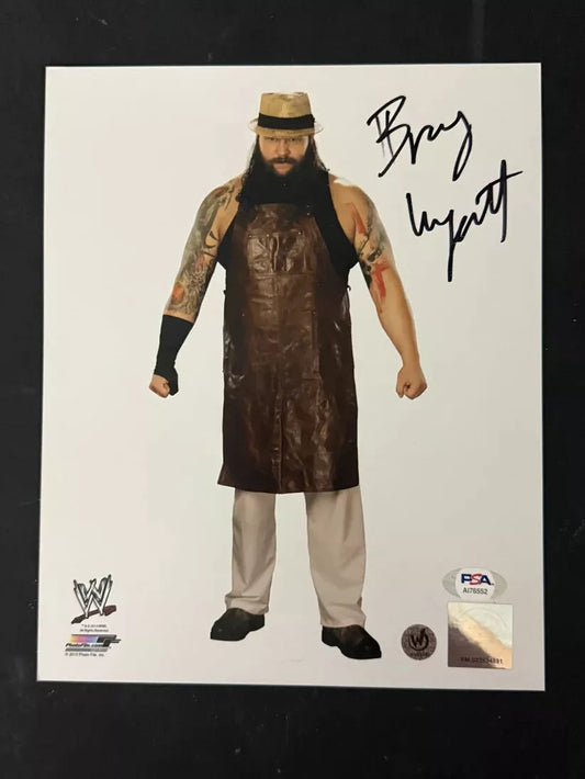 Bray Wyatt Signed 8x10 Official WWE Photo file Autograph PSA Certed WWE