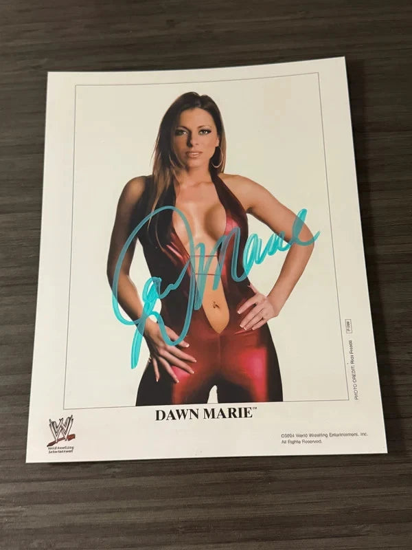 Dawn Marie ECW WWE Signed Autograph 8x10 Photo