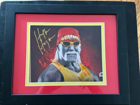Hulk Hogan 8x10 Photo Matted & Framed to 11x14 Frame Beach Shop Certified