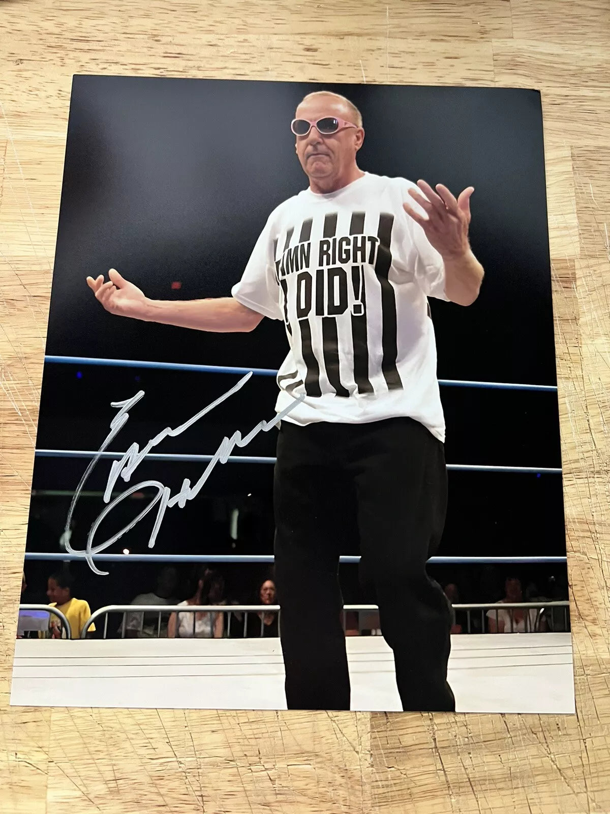 Earl Hebner Autographed 8x10 Photo