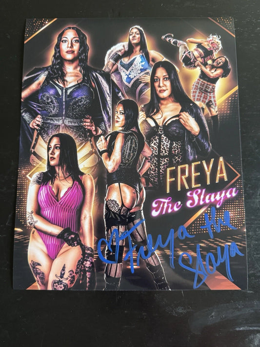Freya the Slaya autographed 8x10 Photo