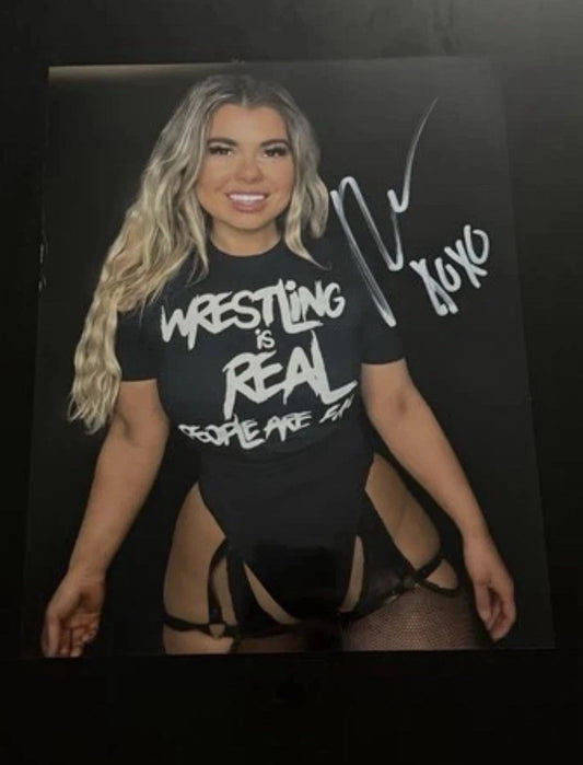 Paige Collette Black Dahlia 8x10 SIGNED Photo Wrestling Autograph CRPS Advocate