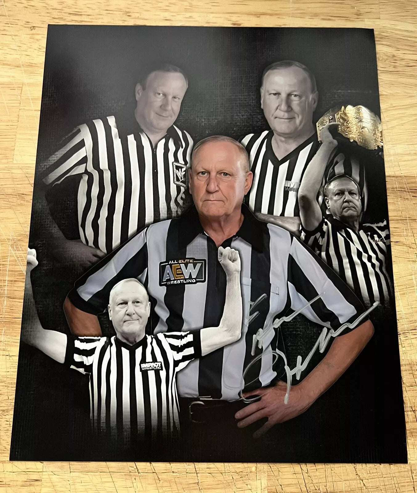 Earl Hebner Autographed 8x10 Photo