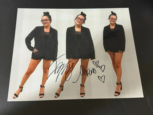 Izzy Moreno Custom Edit Signed &x10 Photo Autographed Bayley Superfan WWE AEW