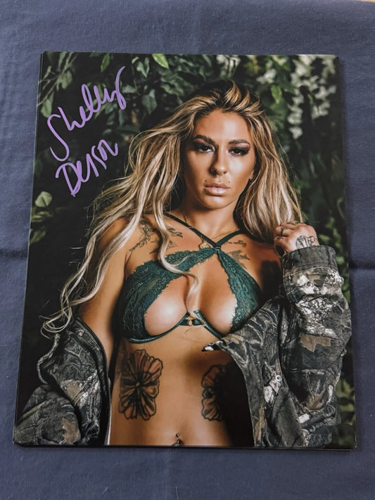 "The Bombshell" Shelly Benson Signed Autographed 8x10 Photo